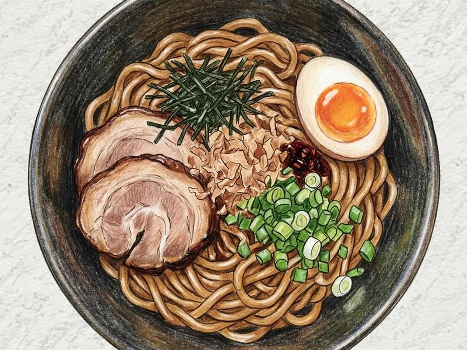 Abura Soba (fideos sin caldo con salsa de soja y aceite de sésamo)