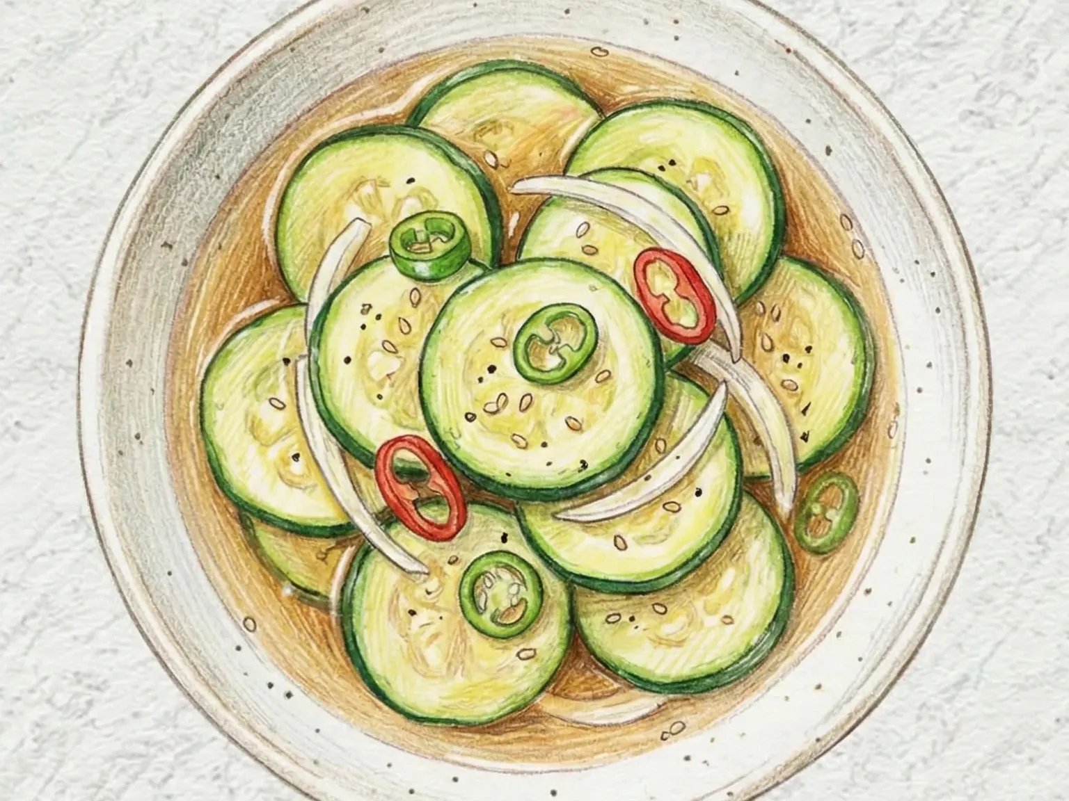 Aehobak Jangajji (encurtido coreano de calabacín en soja)