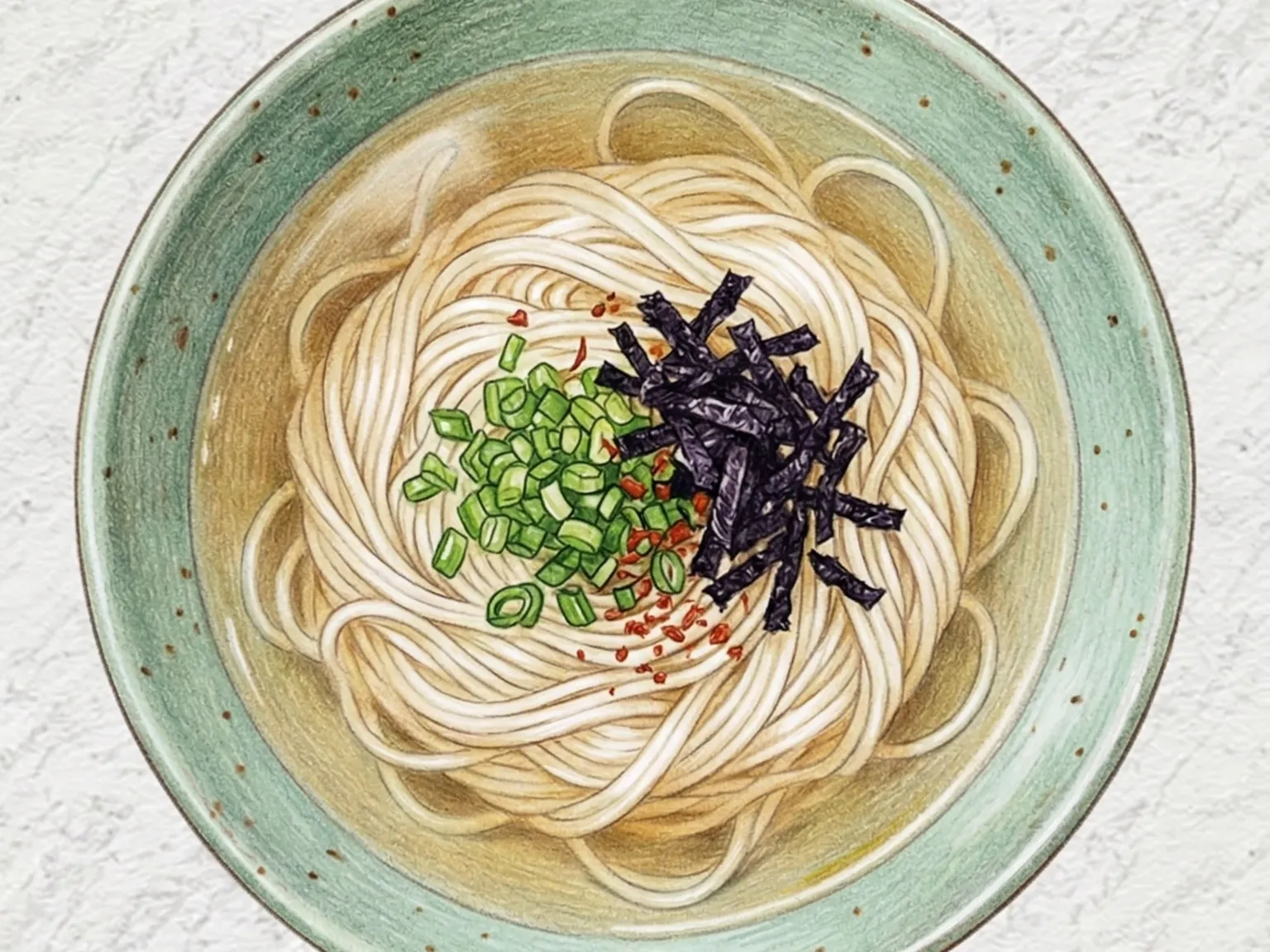 煮干しソミョン（韓国式煮干しだしにゅうめん）