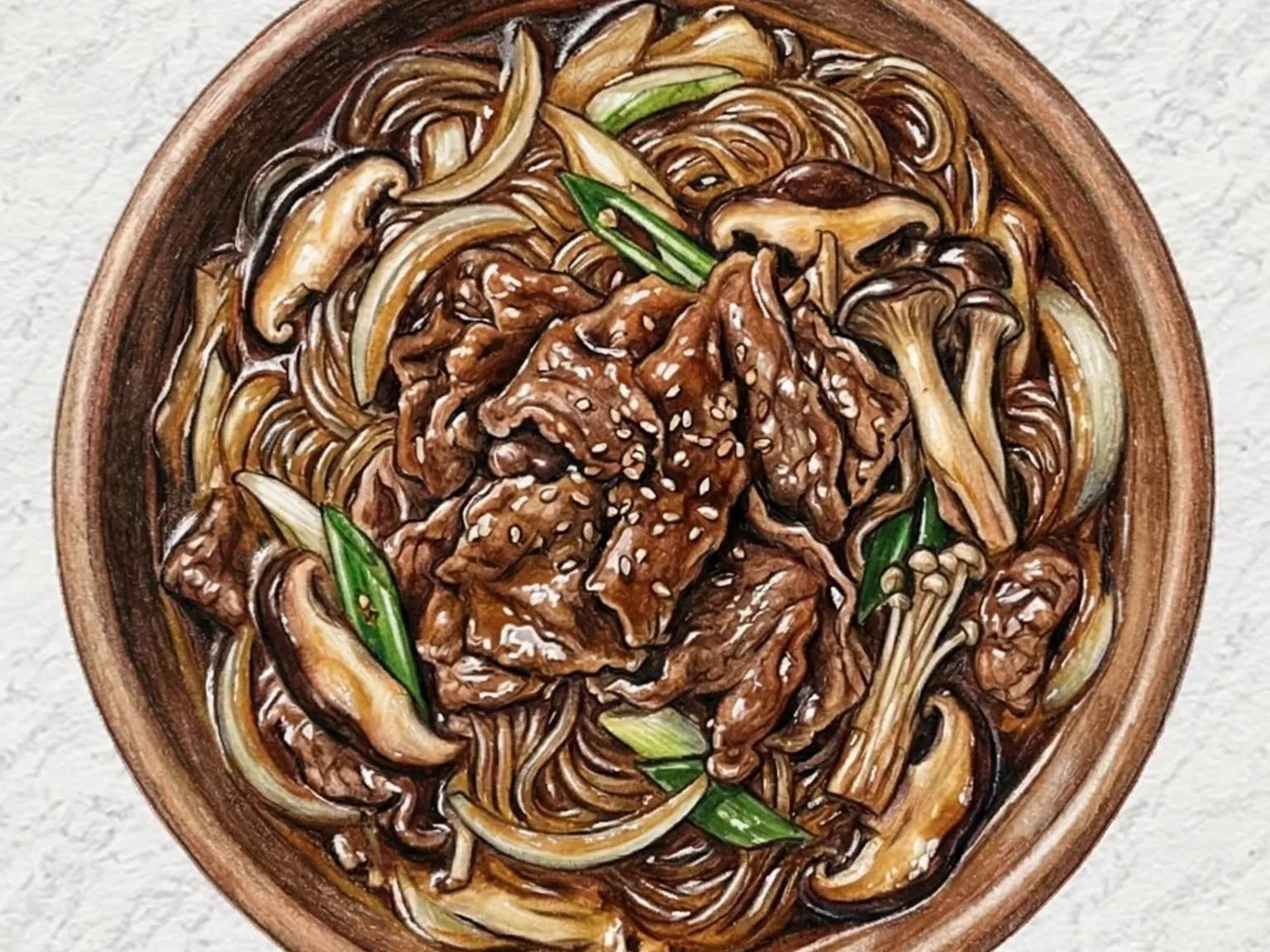 安東式醤油プルコギ(韓国安東風すき焼き風炒め煮)