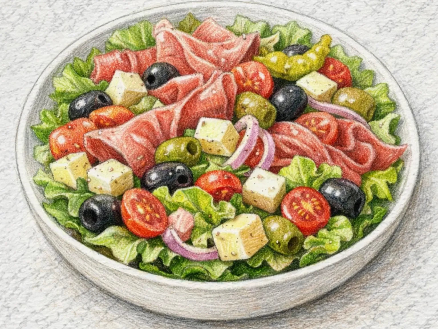 Antipasto Saelleodeu (ensalada antipasto italiana)