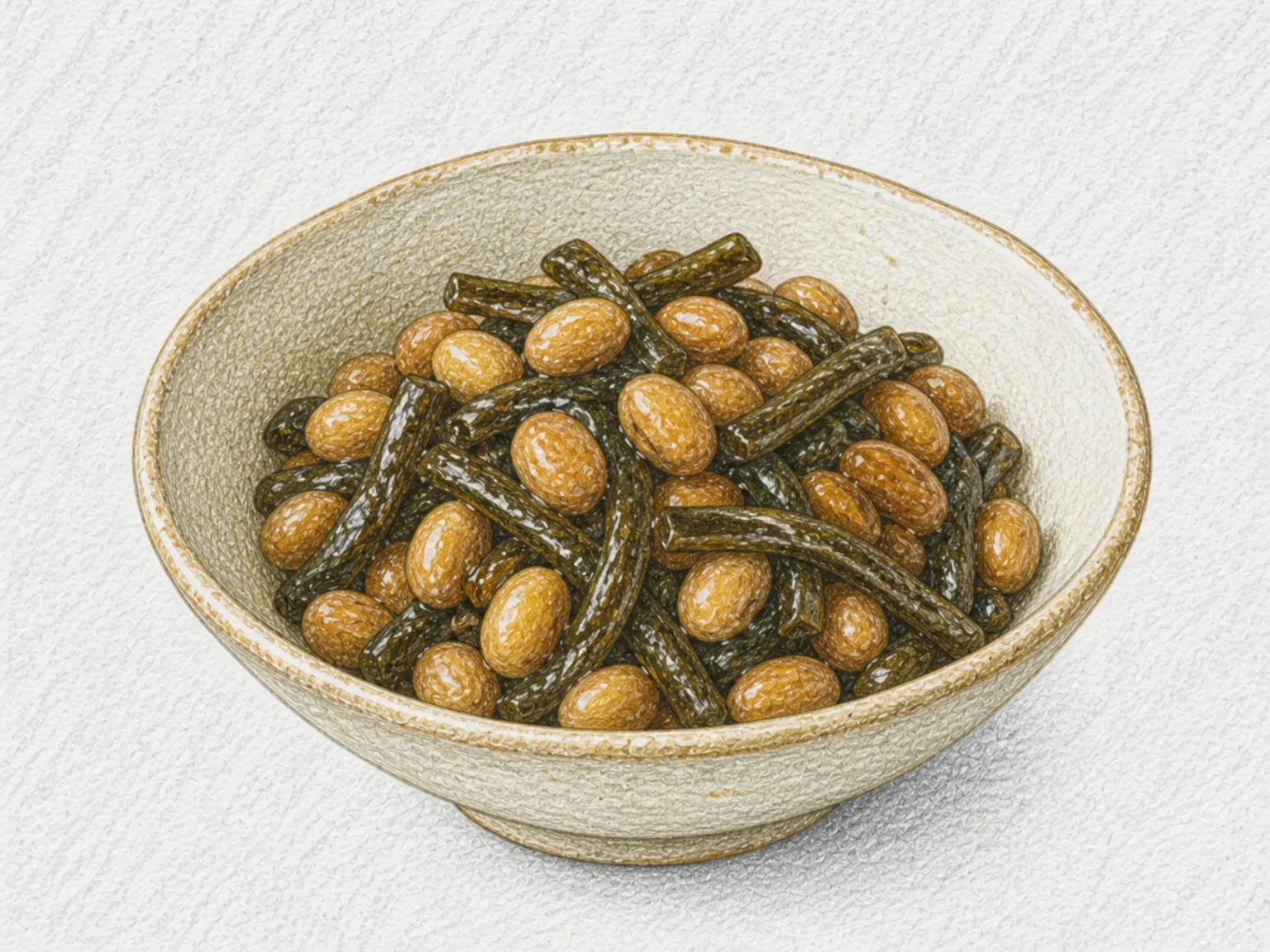 Arame and Peanut Nitsuke