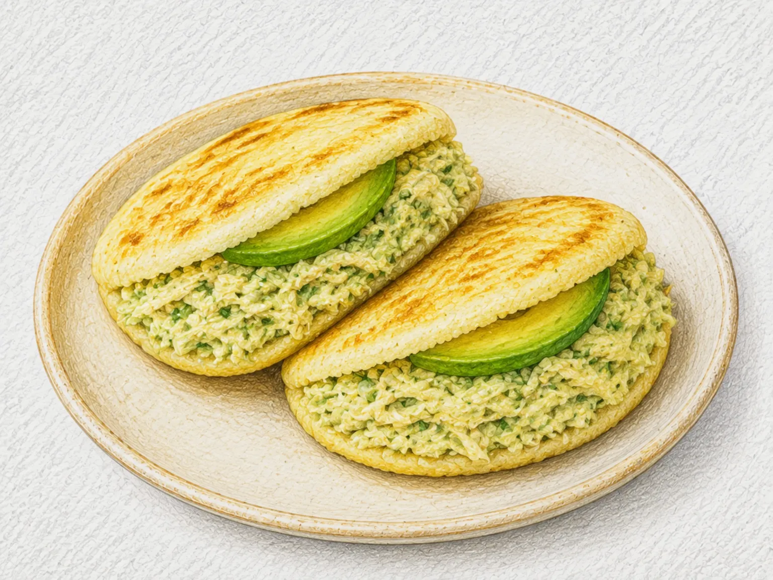 Arepa Reina Pepiada (Chicken and Avocado Arepas)