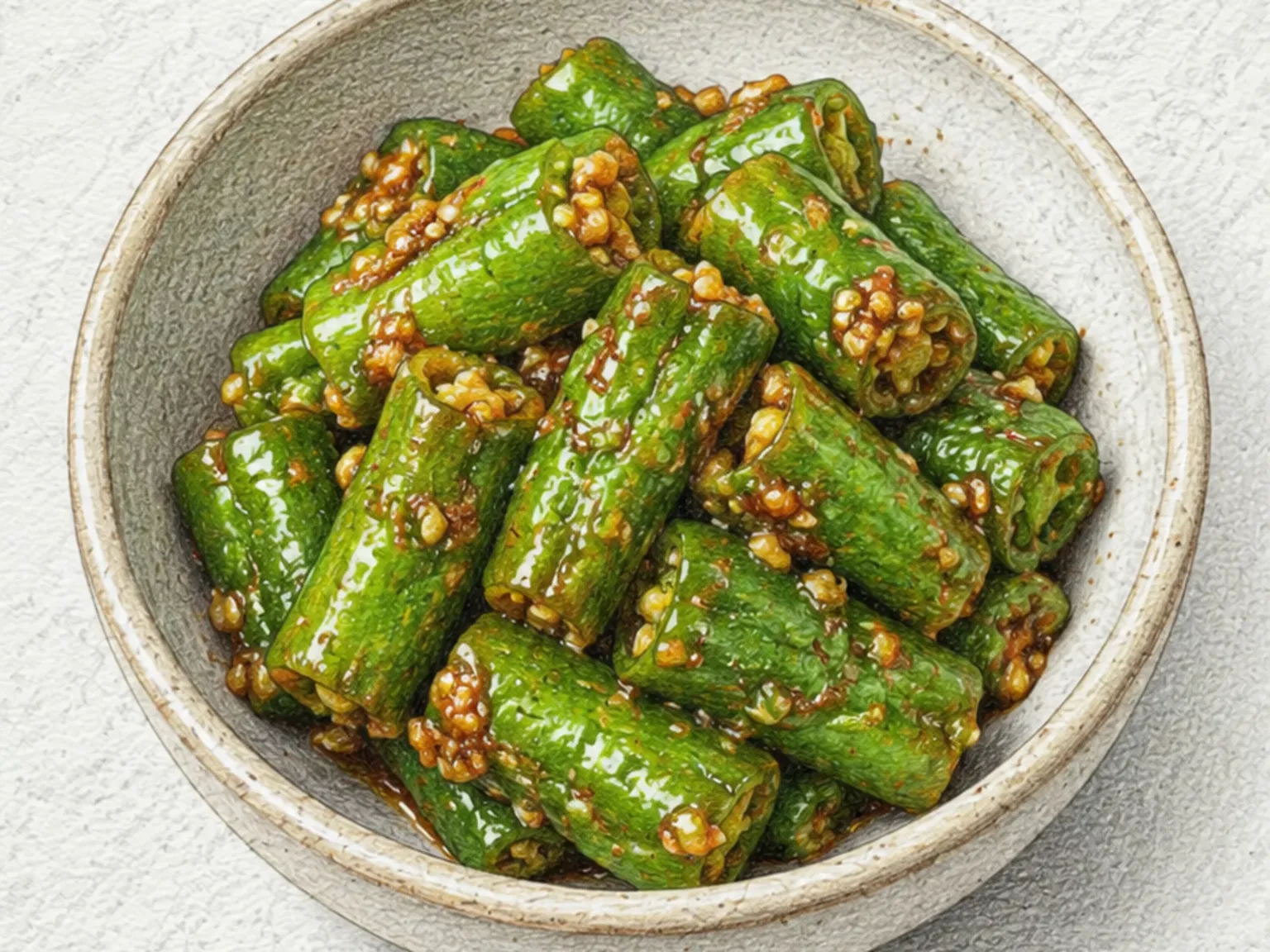 아삭이고추 된장무침