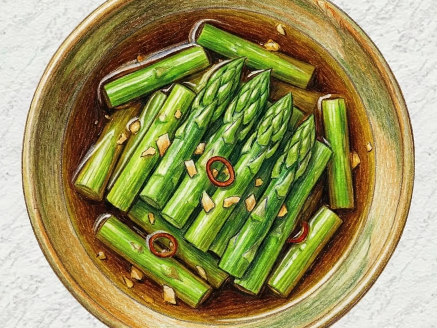 Asparagus Jangajji (espárragos encurtidos coreanos en soja)