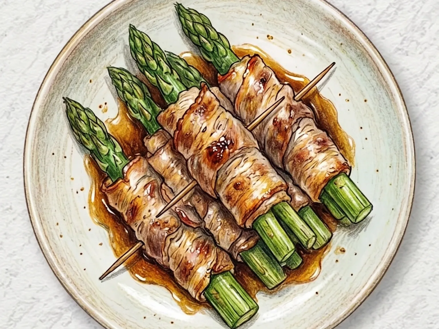 아스파라거스 삼겹말이구이