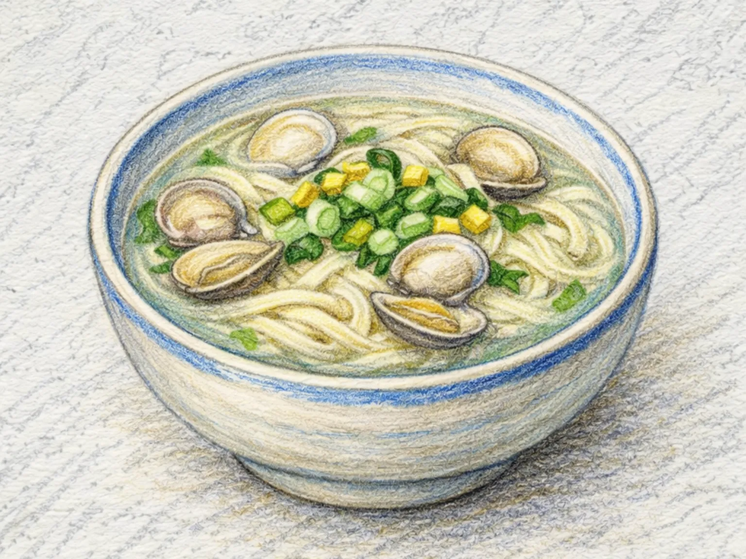 ハマグリカルグクス(韓国式ハマグリ手打ち麺)