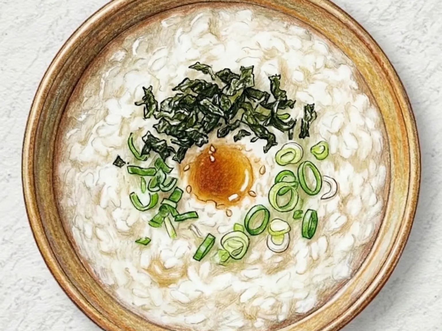 Gachas de Arroz Coreanas Simples