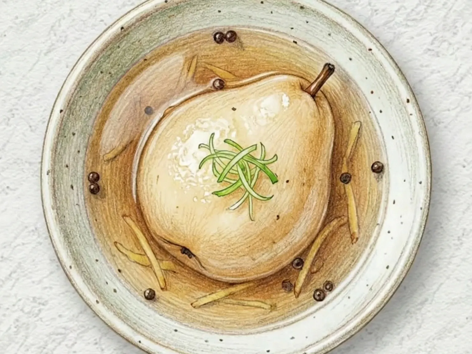 Baesuk (ponche de pera especiado)