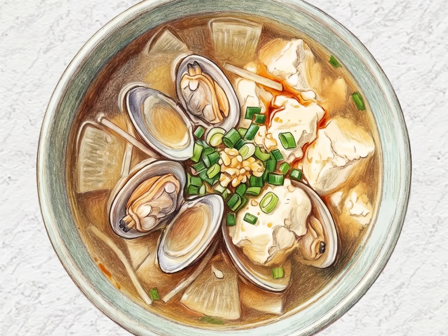 바지락순두부국