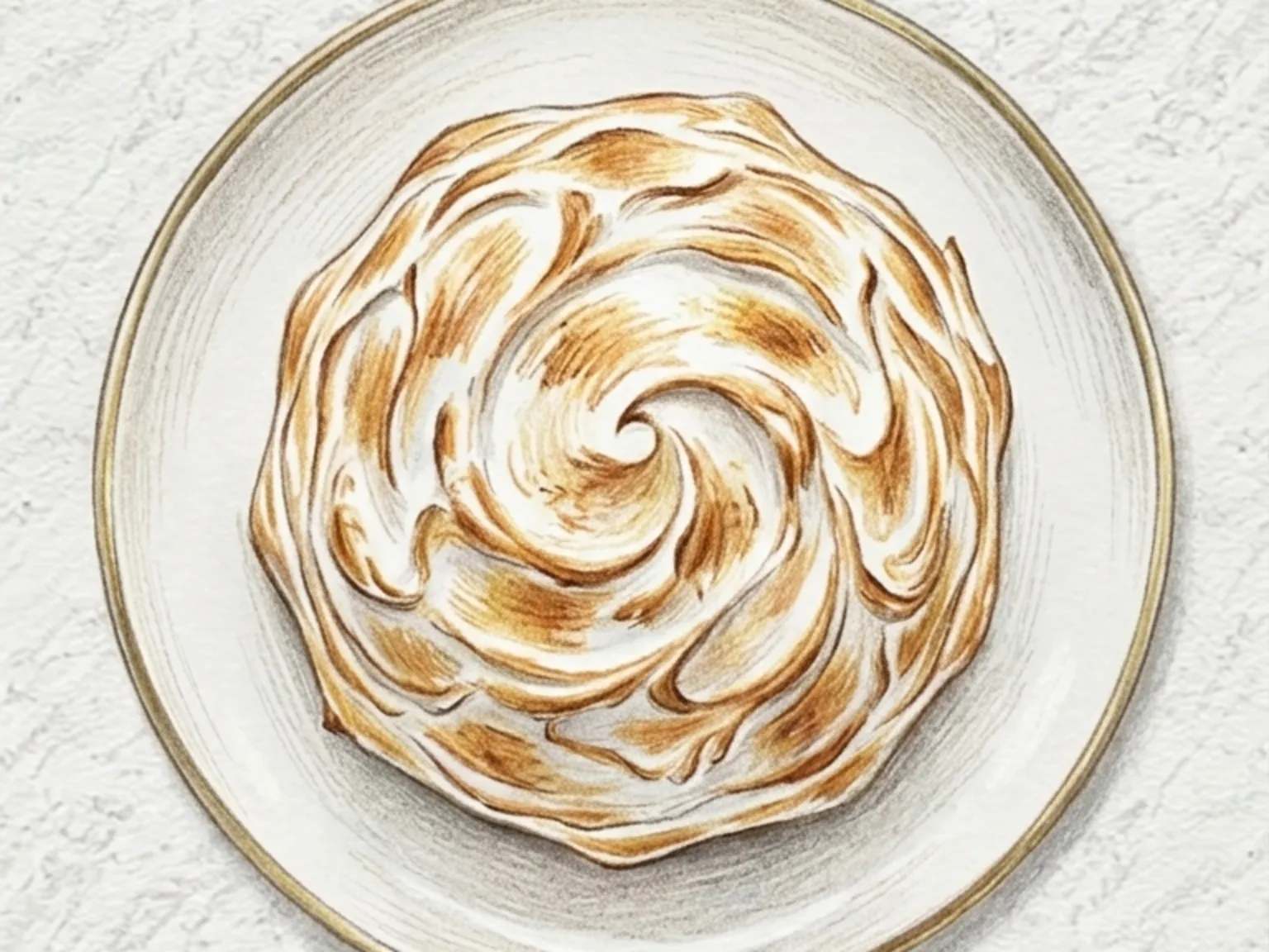 ベイクドアラスカ(メレンゲで包んだアイスクリームスポンジケーキのオーブンデザート)