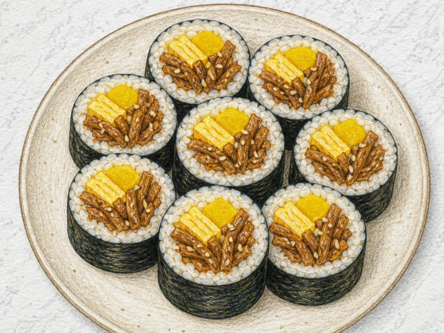 Dried Bottle Gourd Gimbap