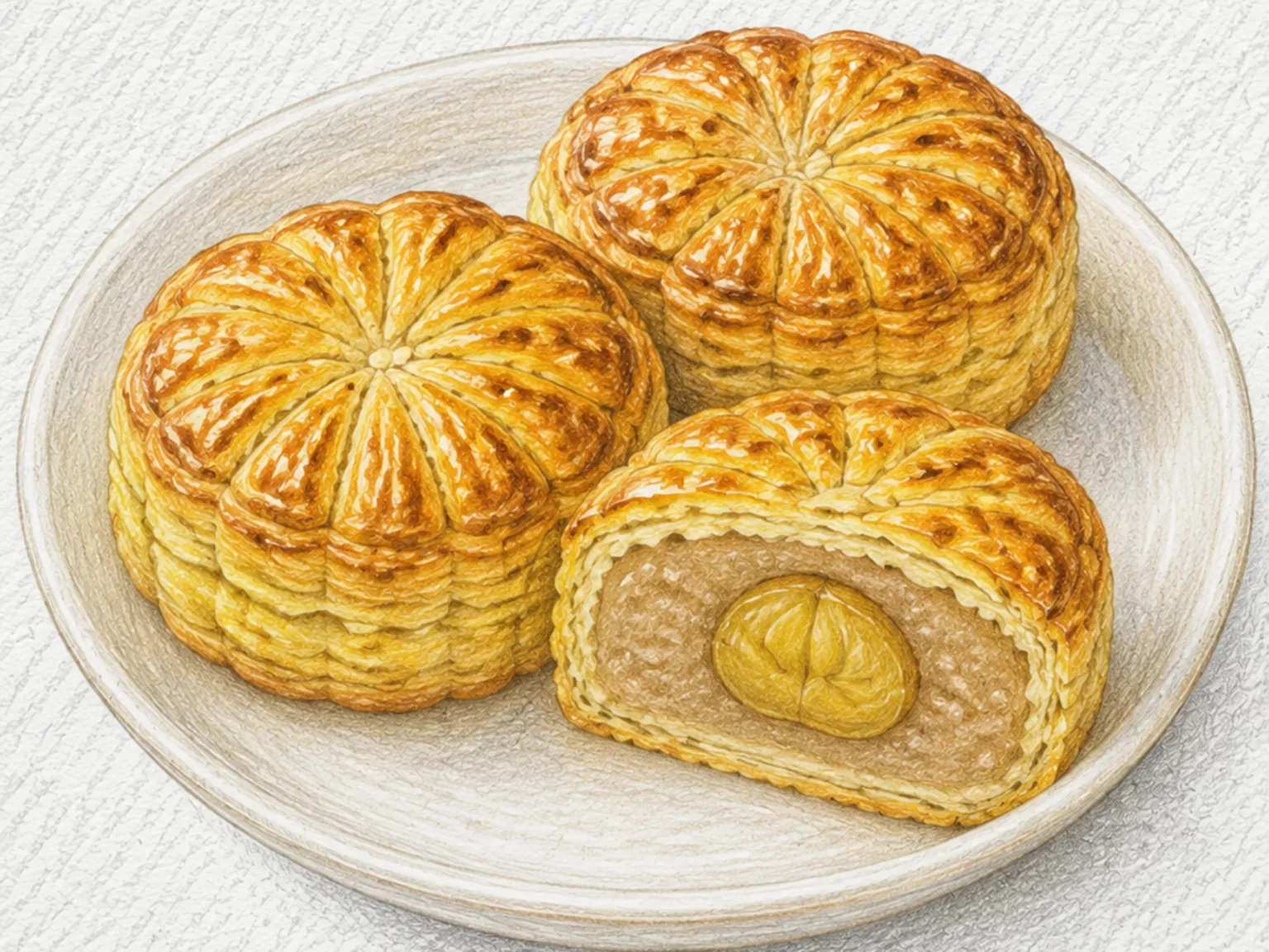 Korean Chestnut Pie