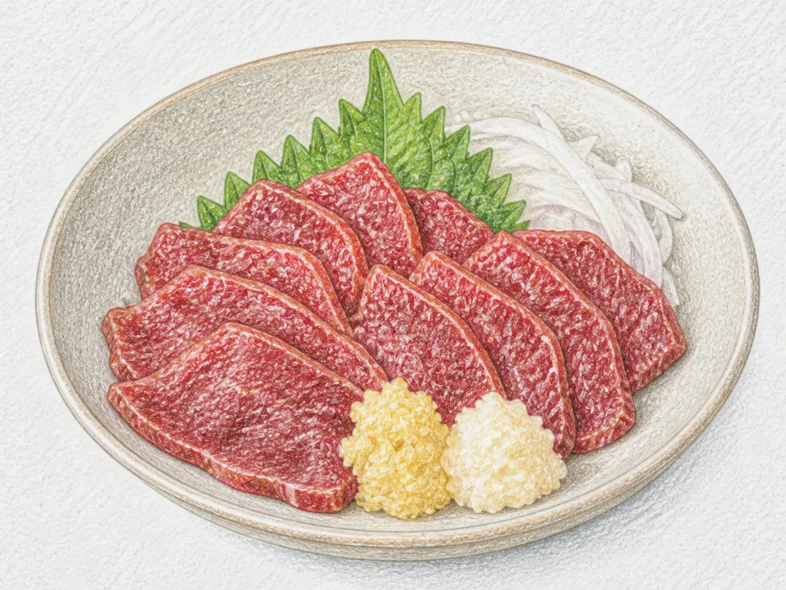 Basashi Horse Meat Sashimi