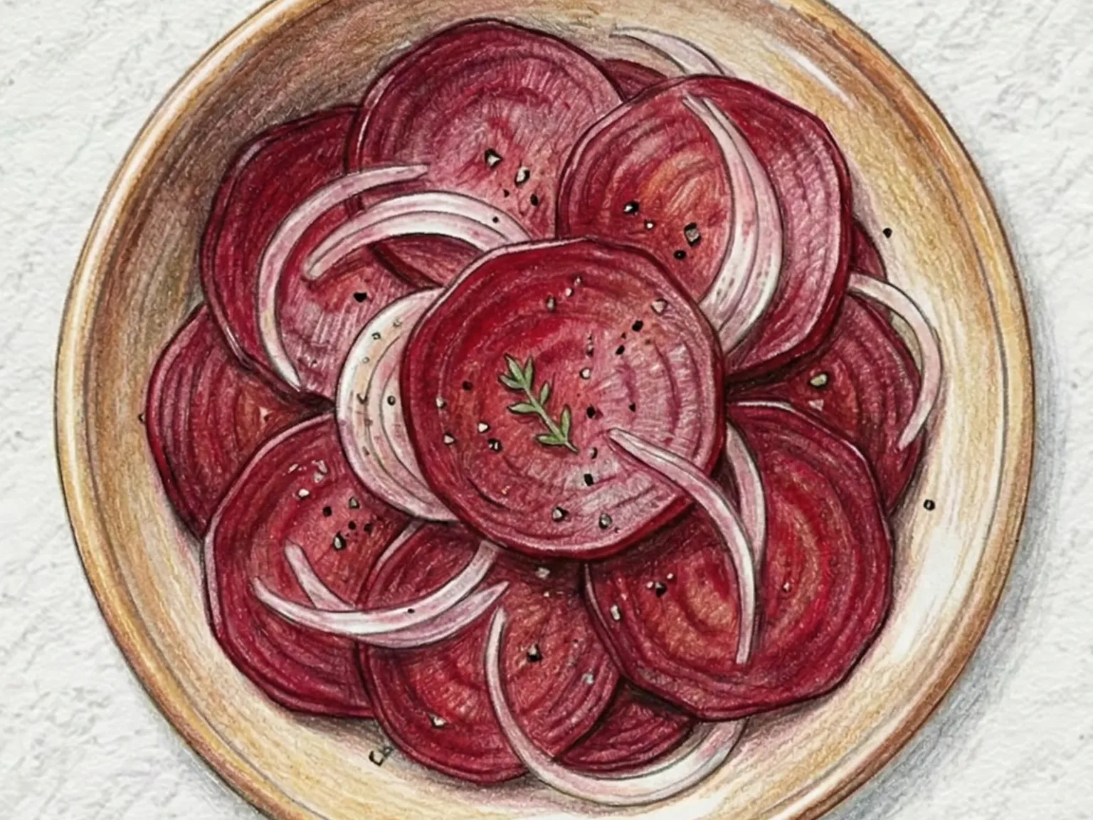 Beet Jangajji (remolacha encurtida coreana en soja y vinagre)