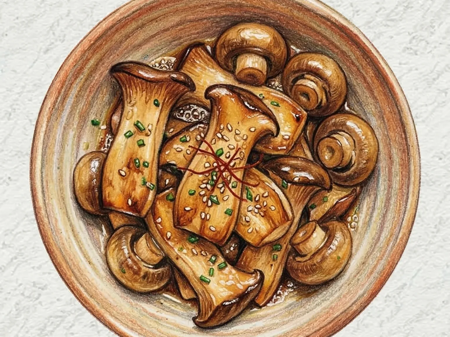 Beoseot Butter Gui (Setas coreanas a la plancha con mantequilla)