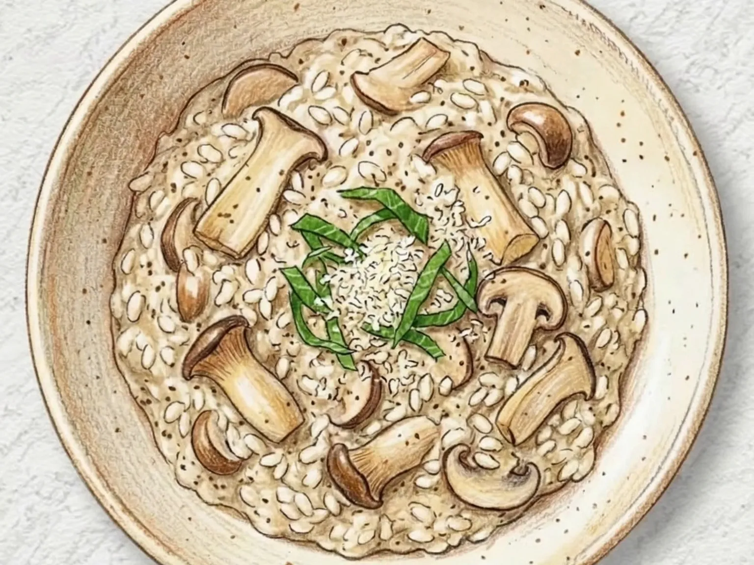 버섯들깨리소토