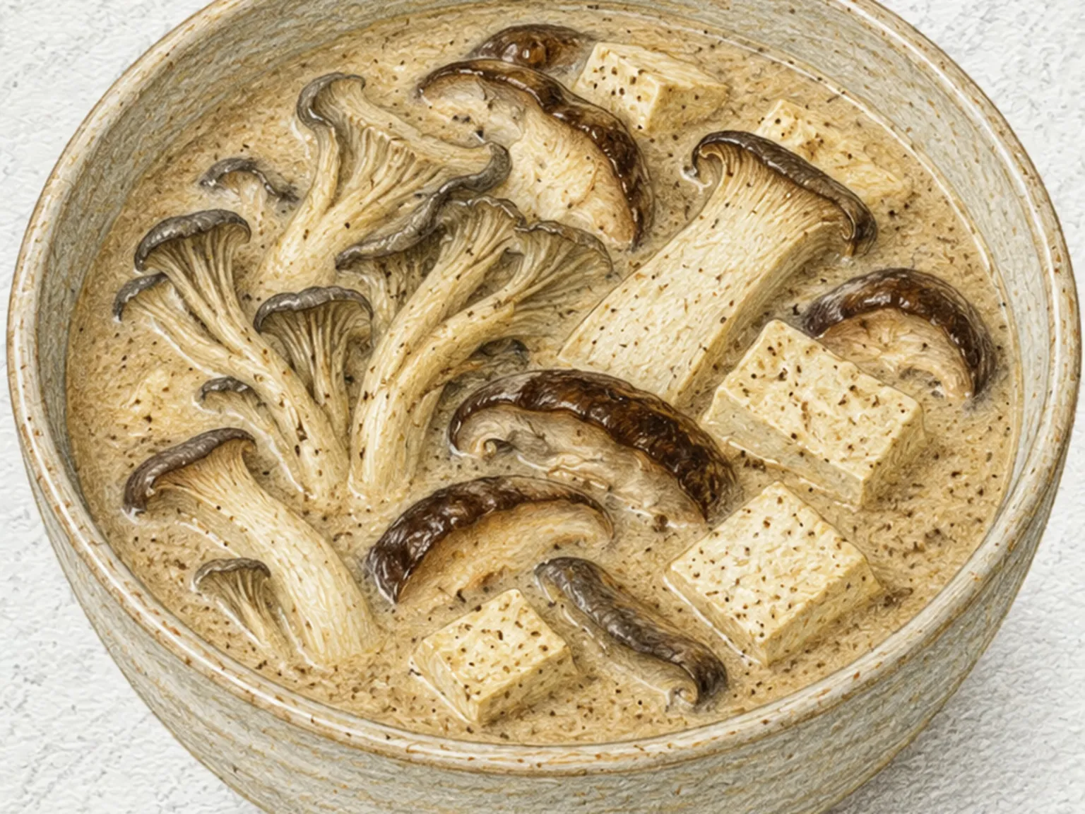 Beoseot Deulkkae-tang (sopa coreana de setas con perilla)