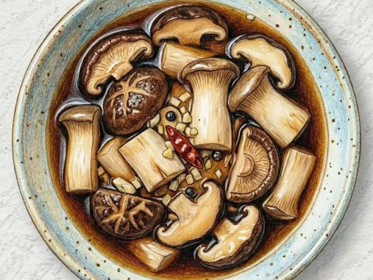 Beoseot Jangajji (setas encurtidas coreanas en soja)