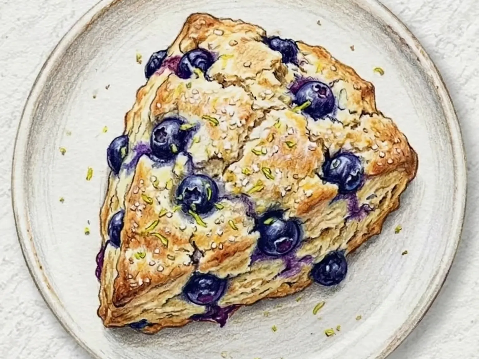 Scones de Mirtilo e Limão