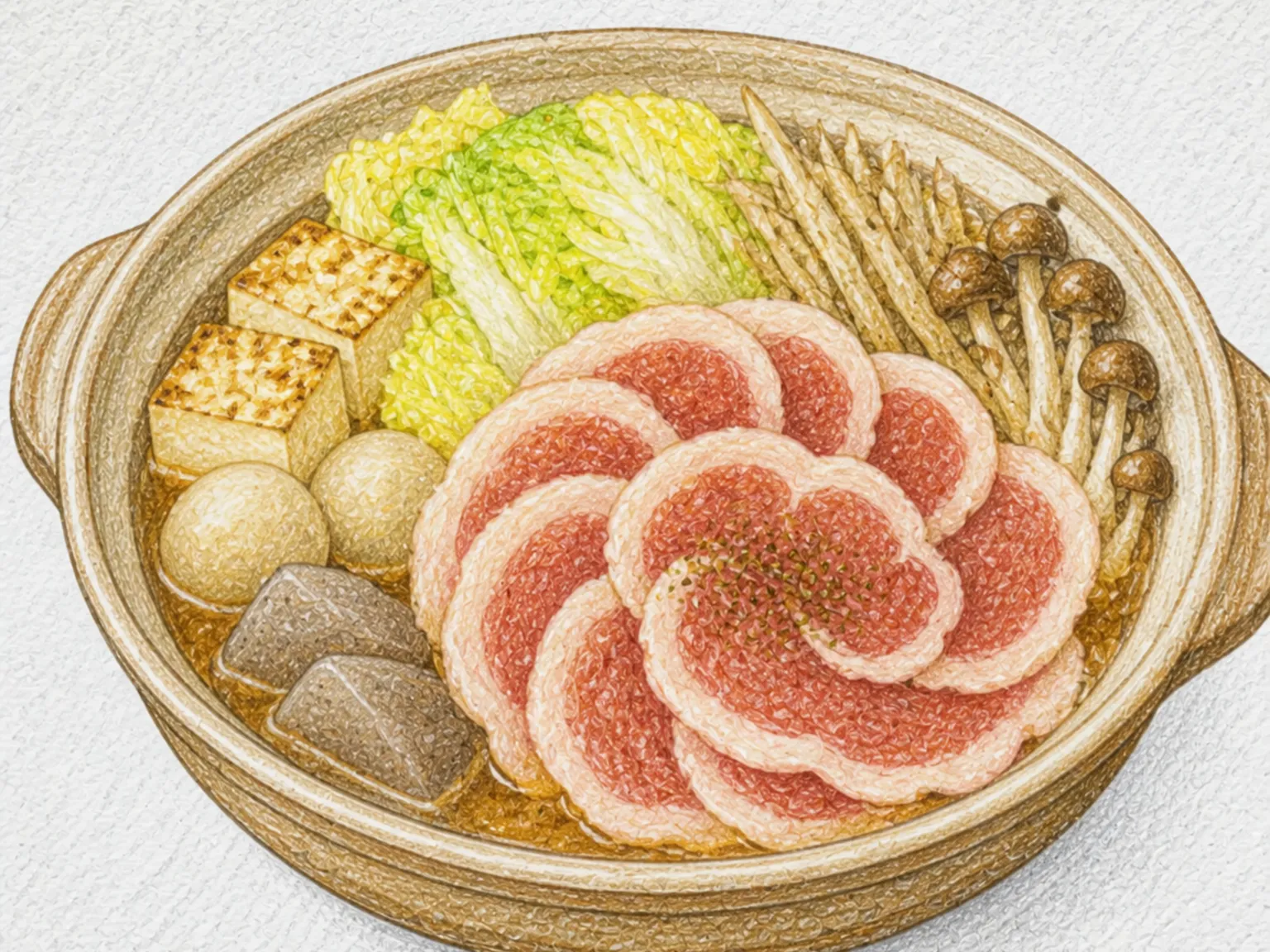 Botan Nabe Wild Boar Hotpot