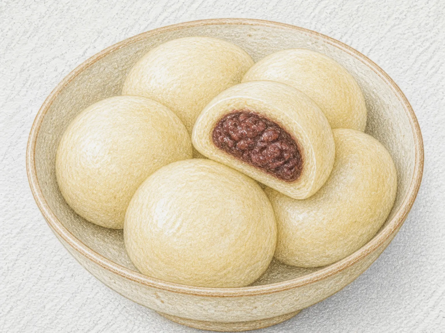 우데만주 (삶은 팥만주)