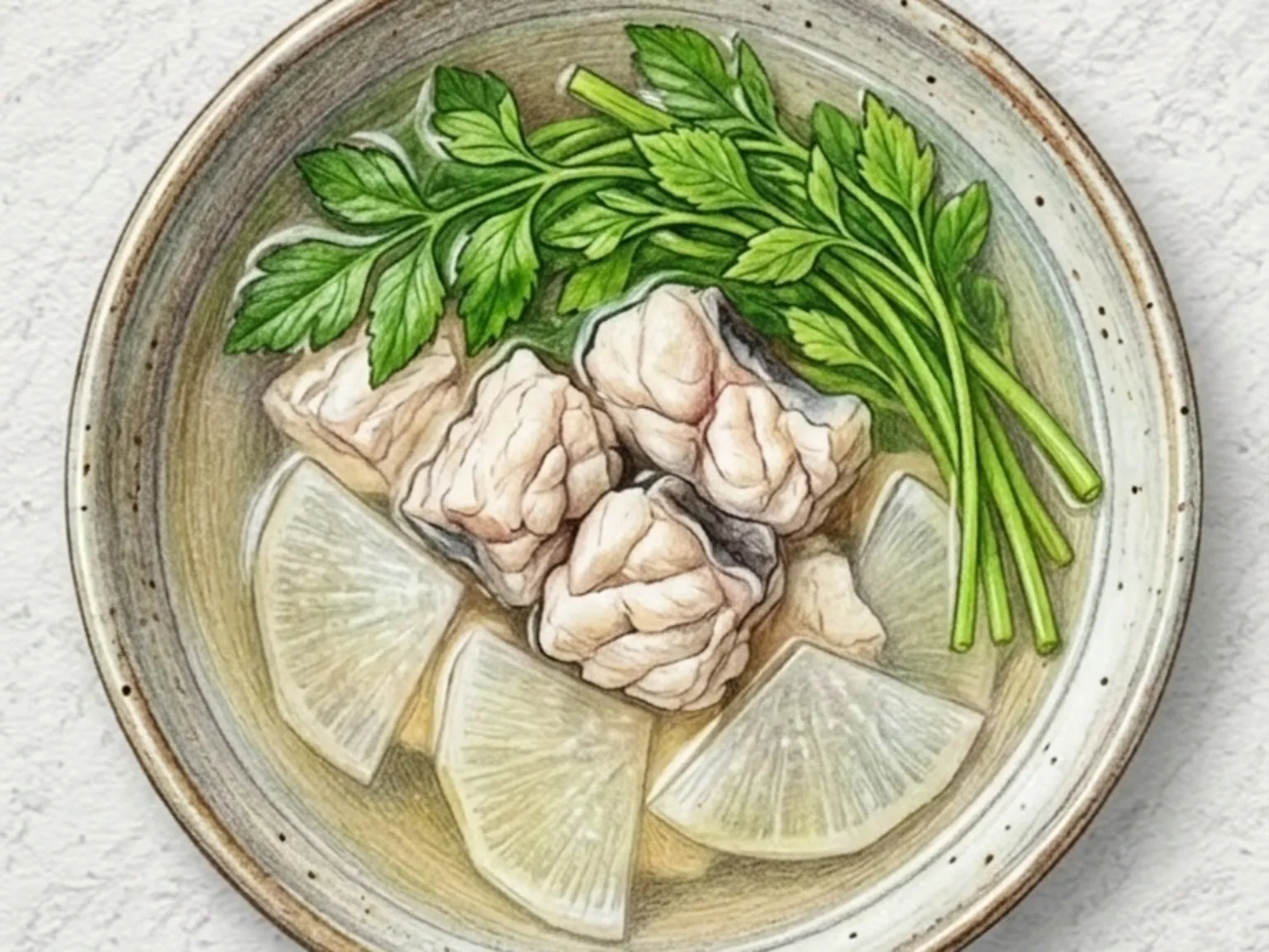 Bok Jiri (Sopa clara de peixe-balão coreana)