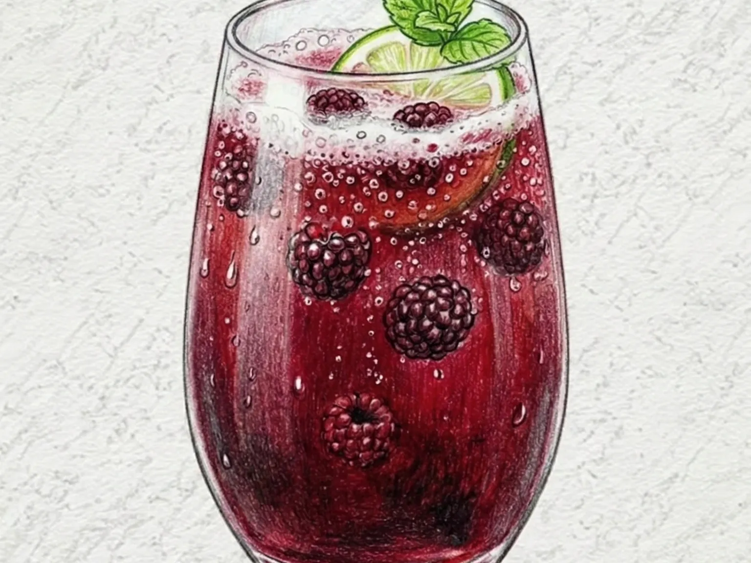 Bokbunja-ade (Refresco coreano de frambuesa negra)