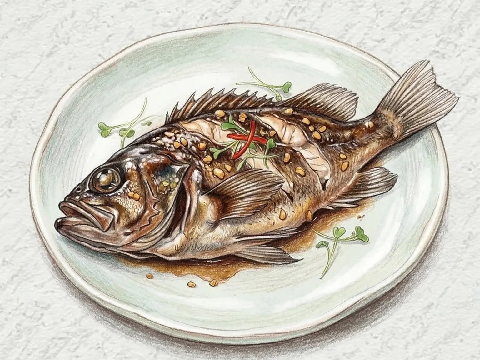 Bolak Ganjang Gui (gallineta a la parrilla con glaseado de soja)