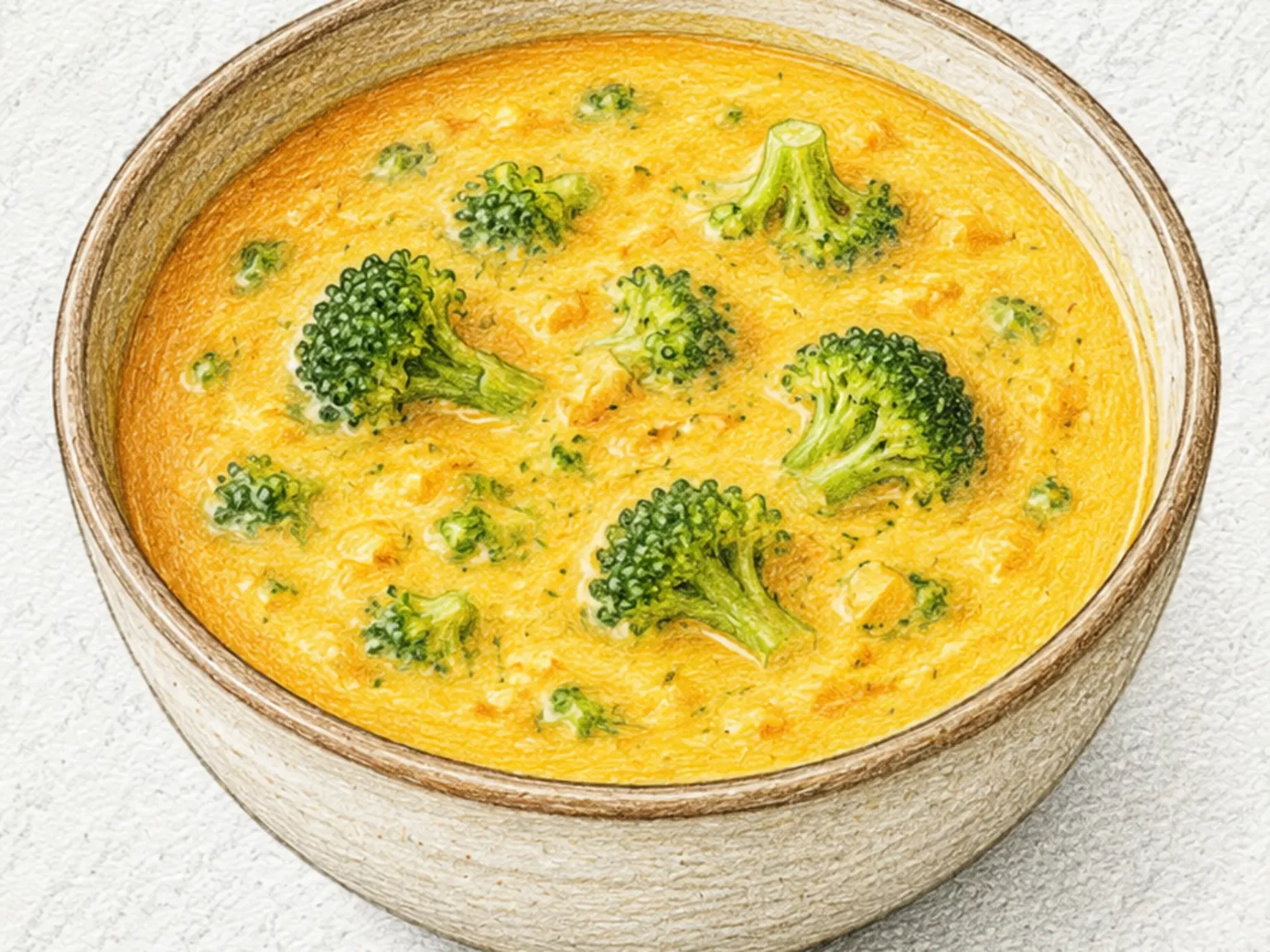 브로콜리 체다 수프