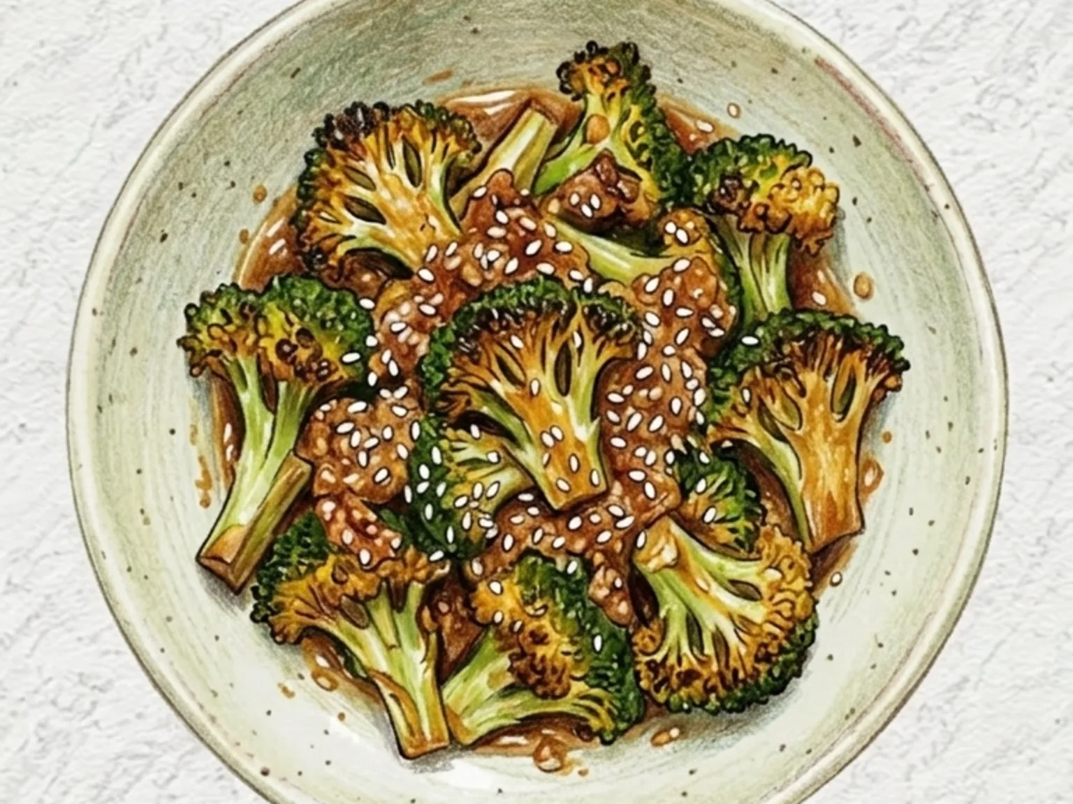 ブロッコリー テンジャングイ（ブロッコリーのテンジャン焼き）