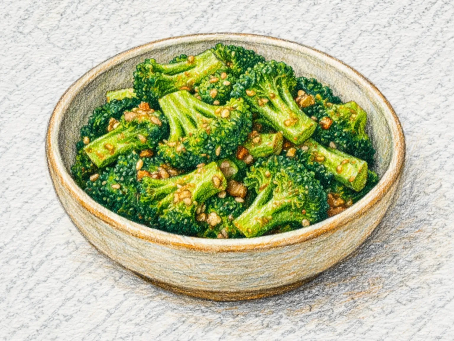 ブロッコリーのテンジャン和え(茹でブロッコリー味噌酢だれ)