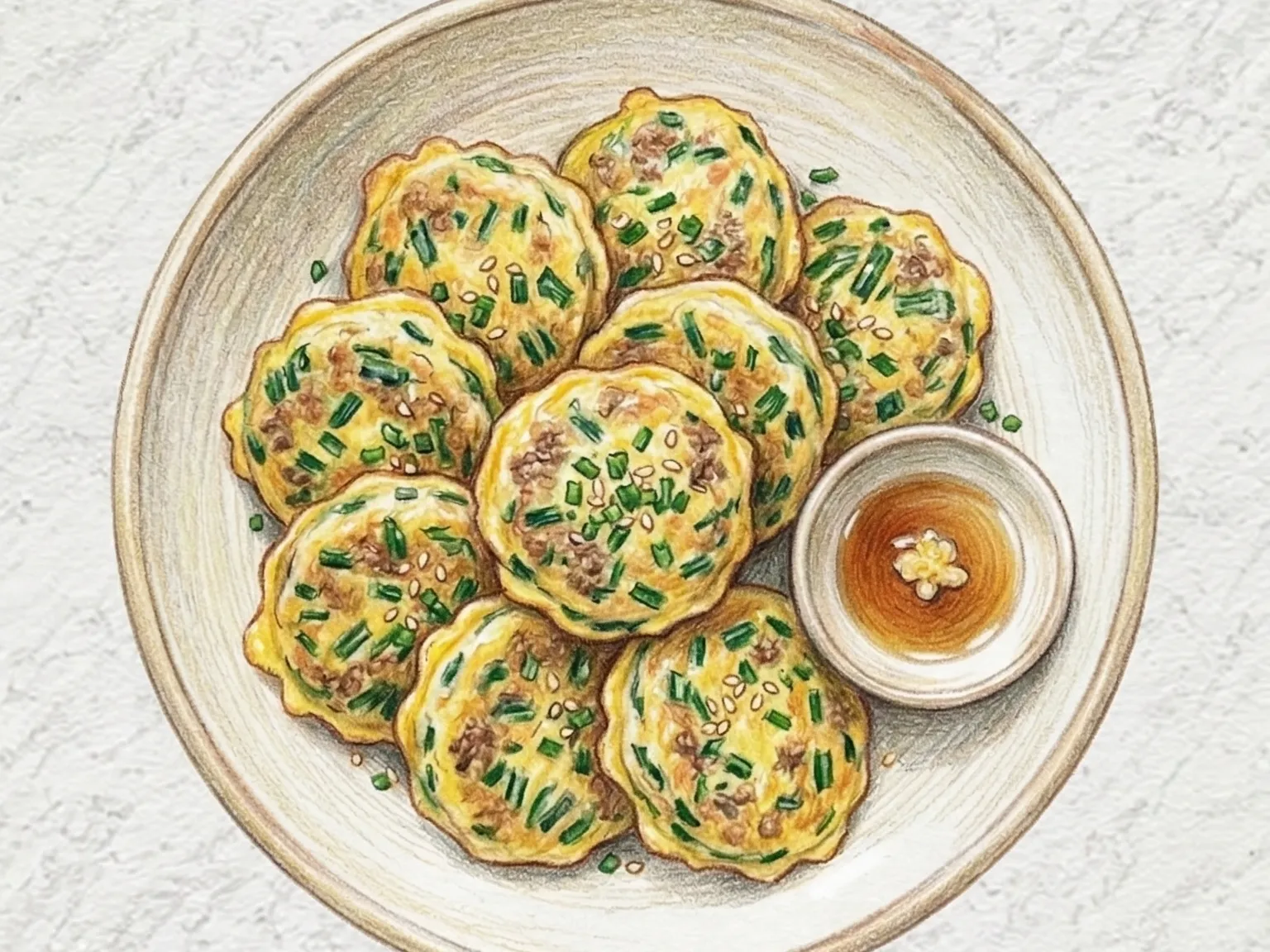 ブチュ ソゴギジョン（ニラ牛肉チヂミ）