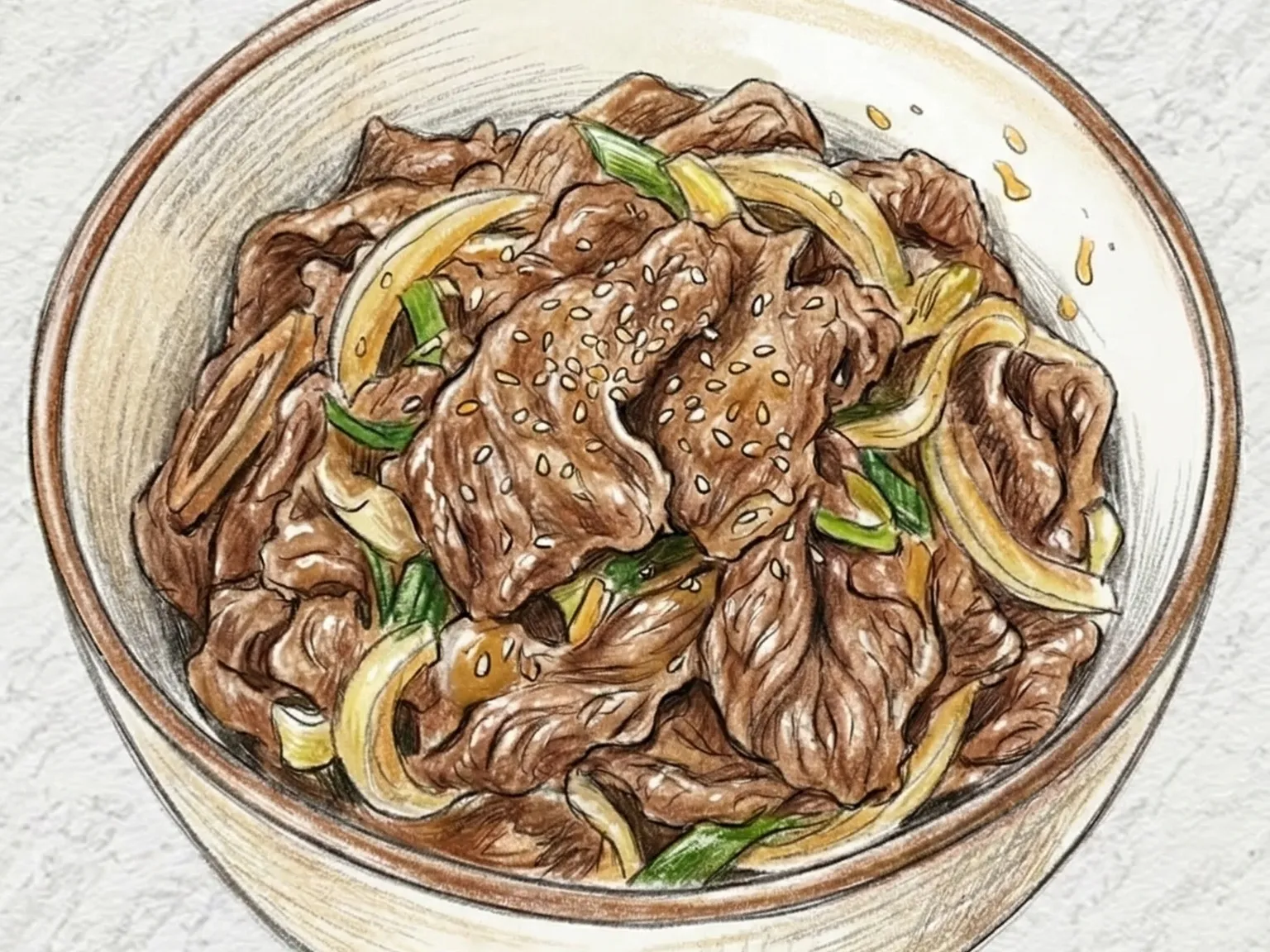 Bulgogi (carne de res marinada a la coreana)