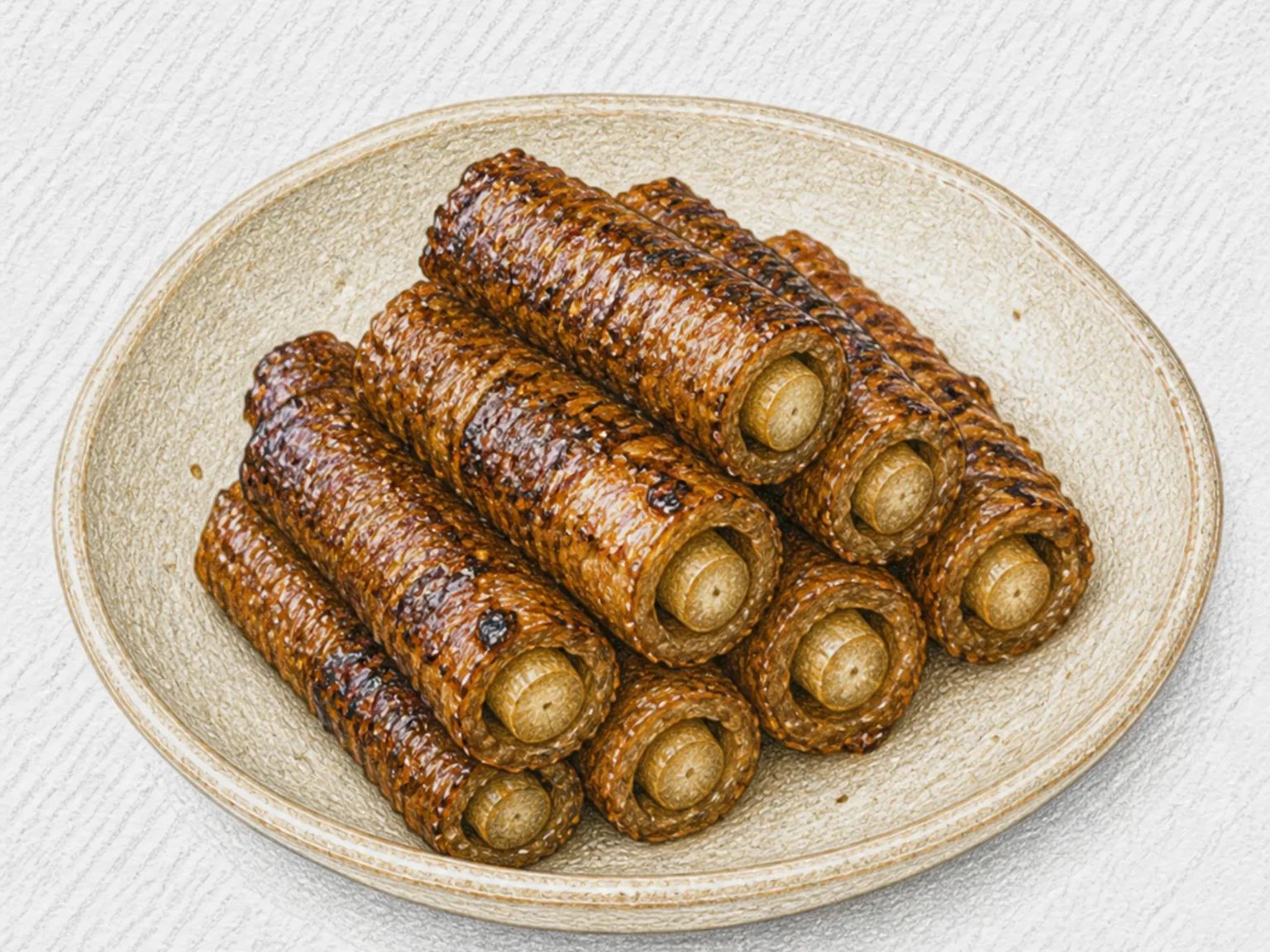 Gobo Maki (Burdock Wrapped in Eso Fish Skin)