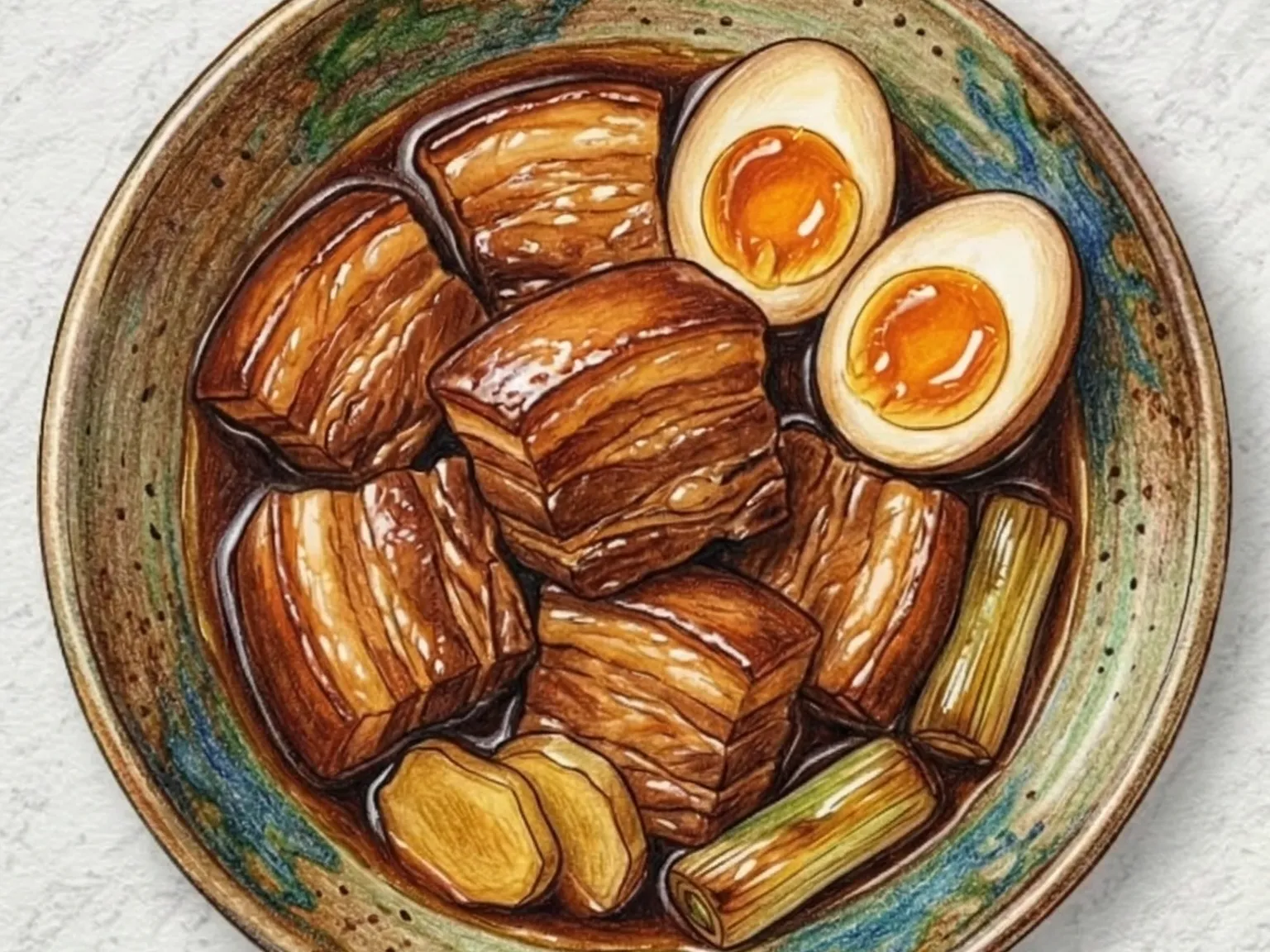 豚の角煮（日本式豚バラ煮込み）