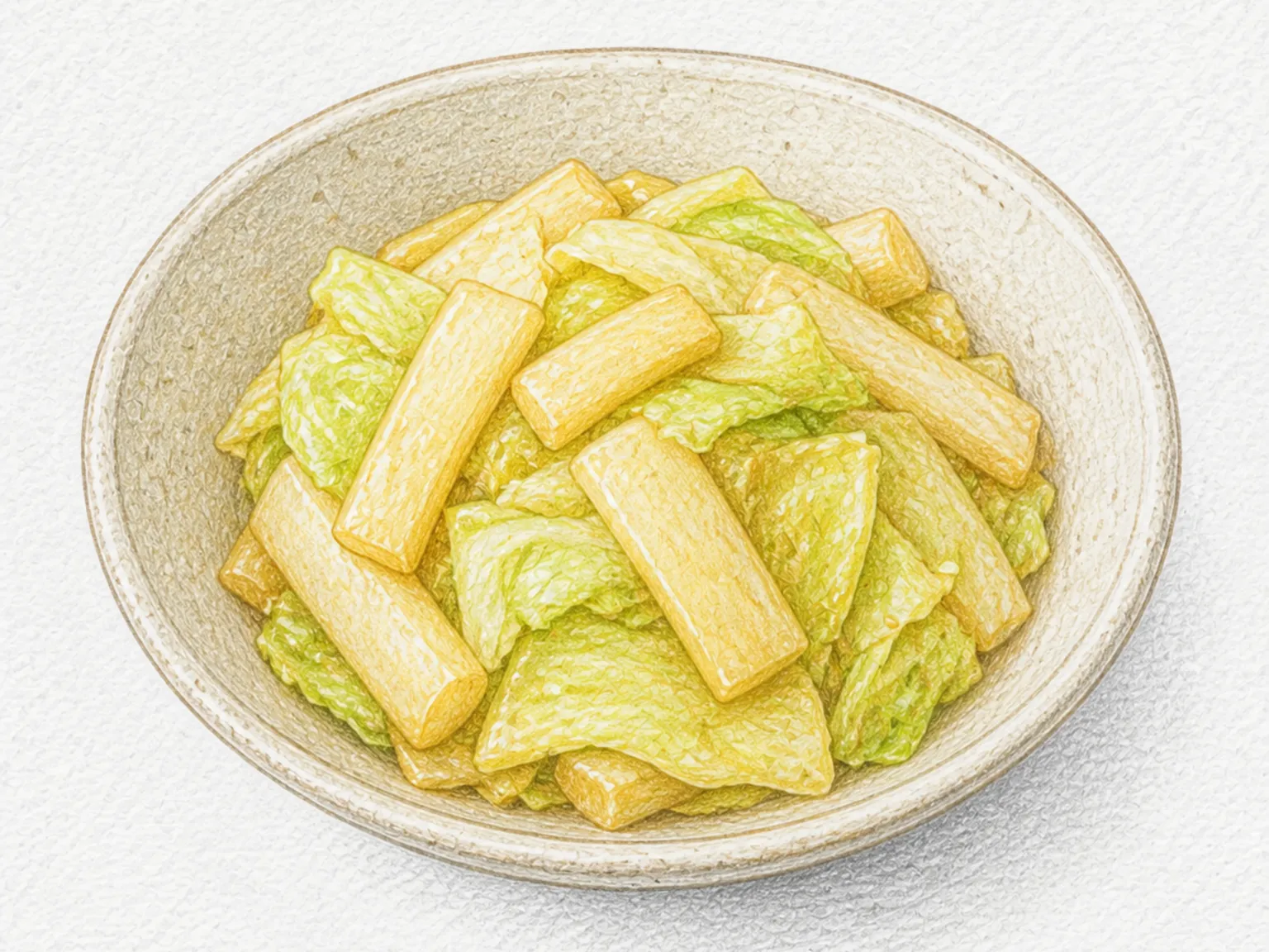 Cabbage Mochi (Soy-Braised Cabbage with Rice Cakes)