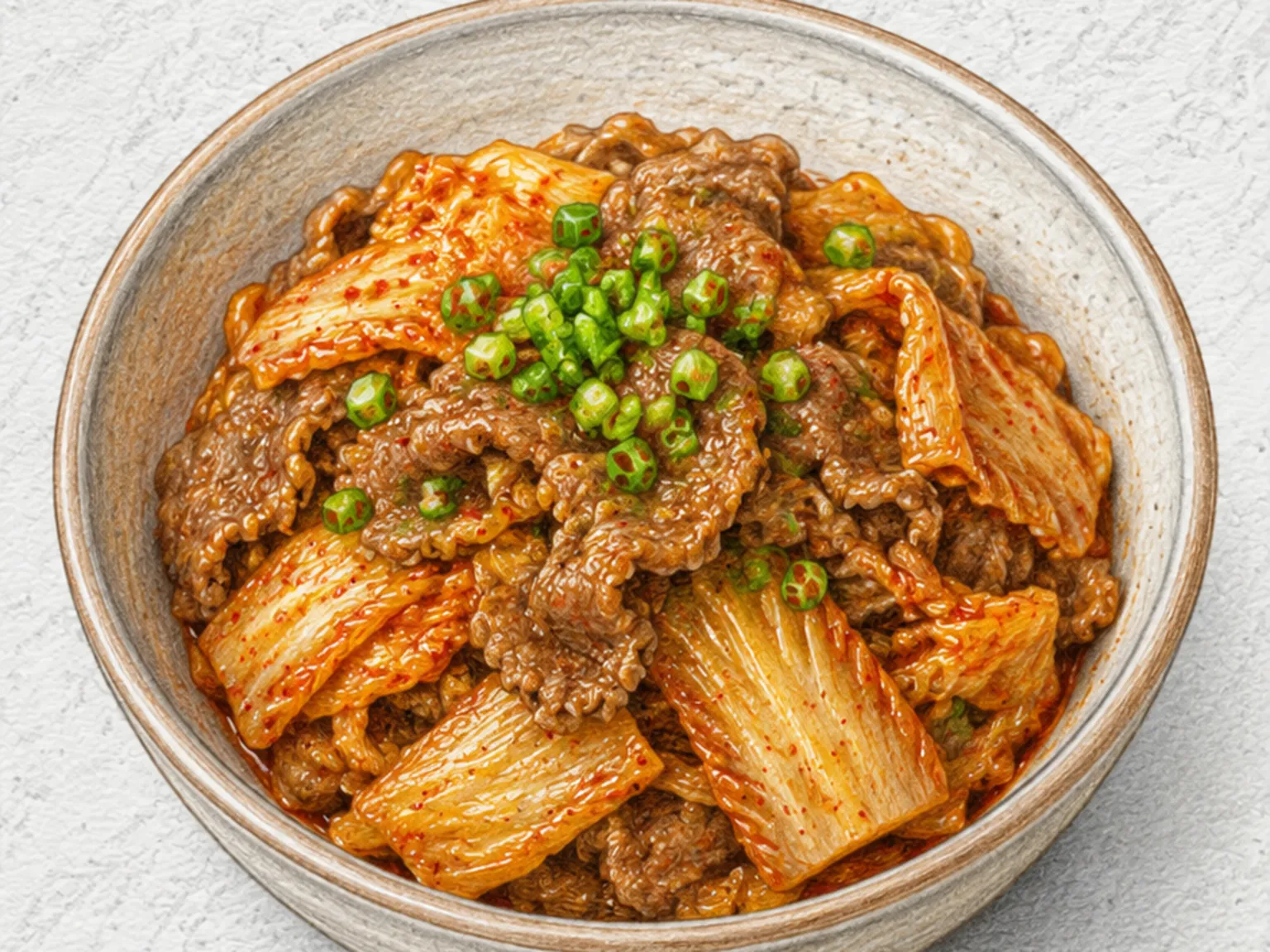 차돌박이 김치 볶음