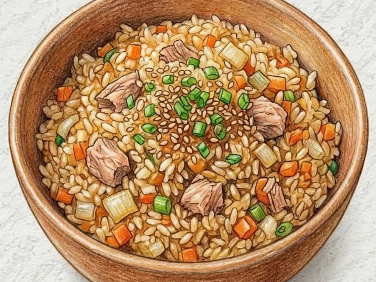 ツナチャーハン（缶詰ツナの香ばしい韓国炒めごはん）