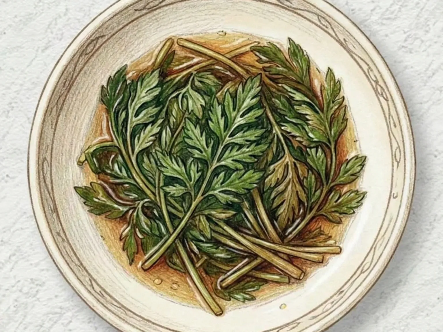 Chamnamul Jangajji (encurtido coreano de pimpinela)