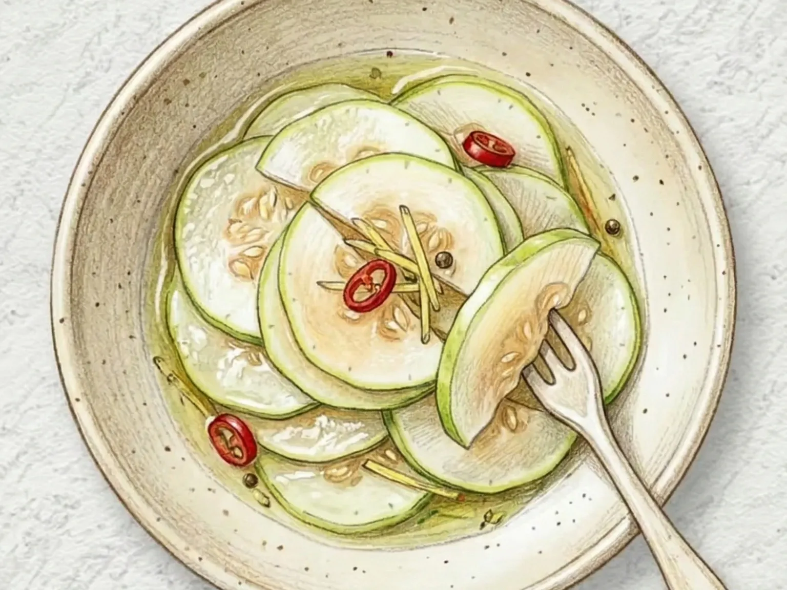 Chamoe Jangajji (encurtido coreano de melón coreano en soja)