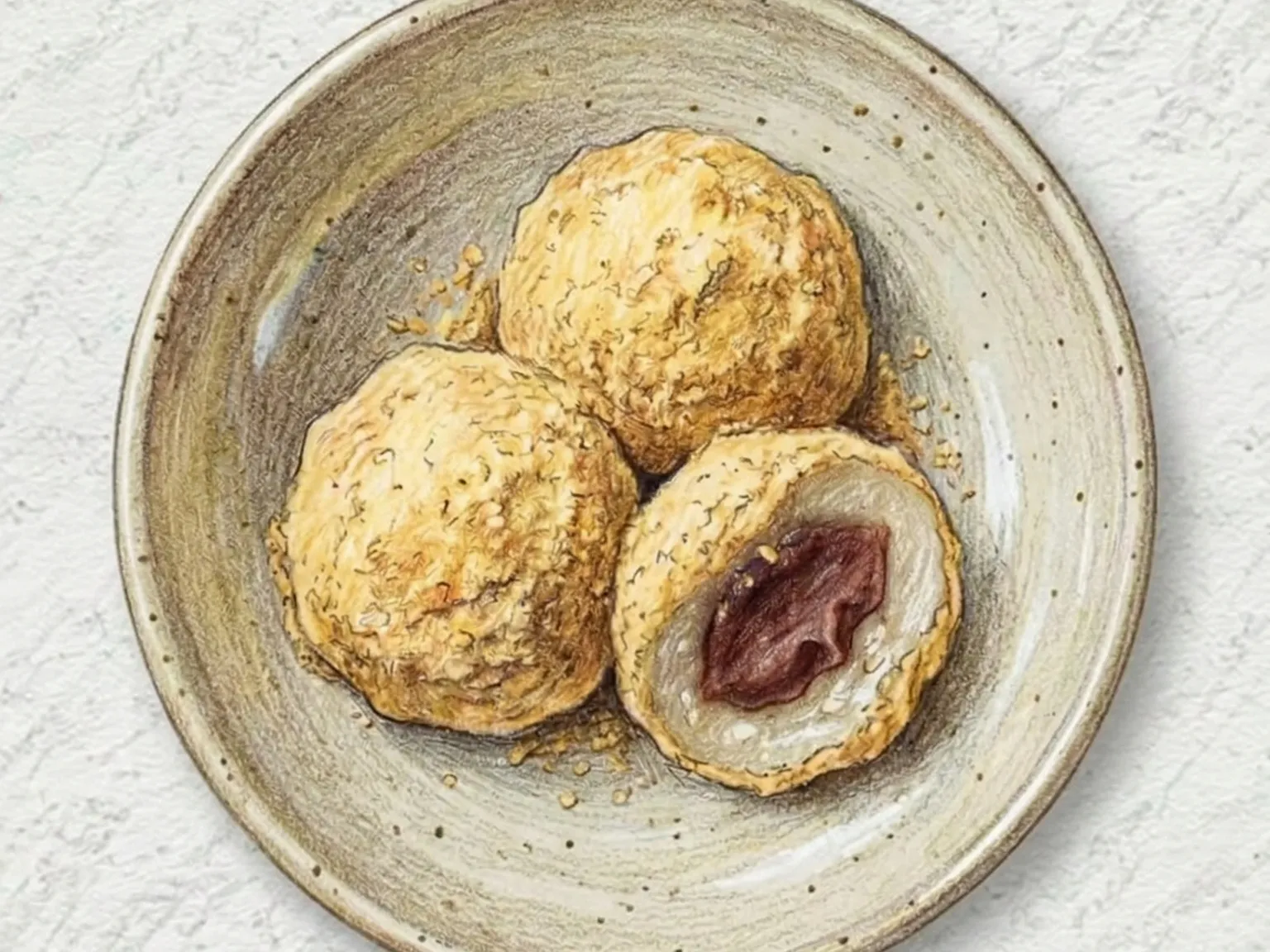 Chapssal-danja (Bolinhos de Arroz Glutinoso Coreanos)