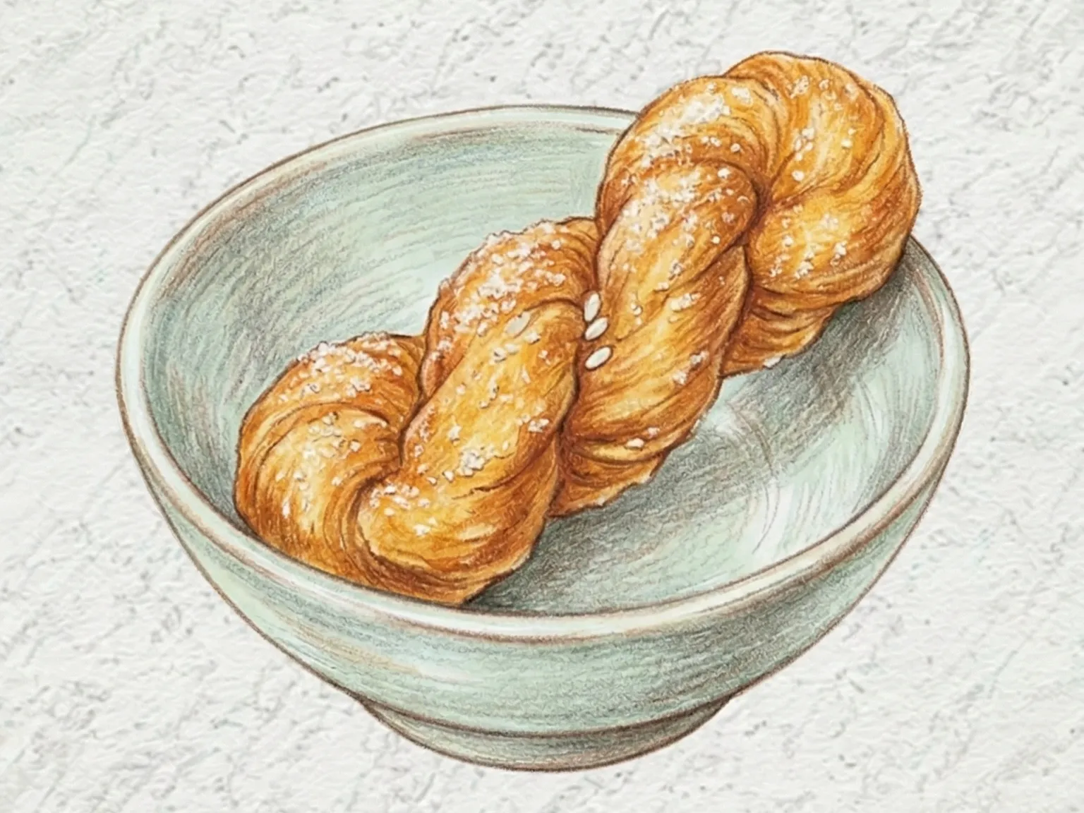 Chapssal Kkwabaegi (Rosquinhas Trançadas de Arroz Glutinoso Coreanas)