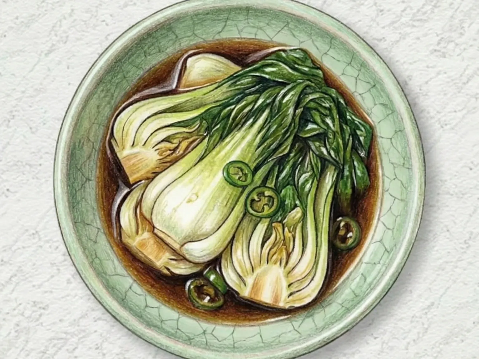 Cheonggyeongchae Jangajji (bok choy encurtido coreano)