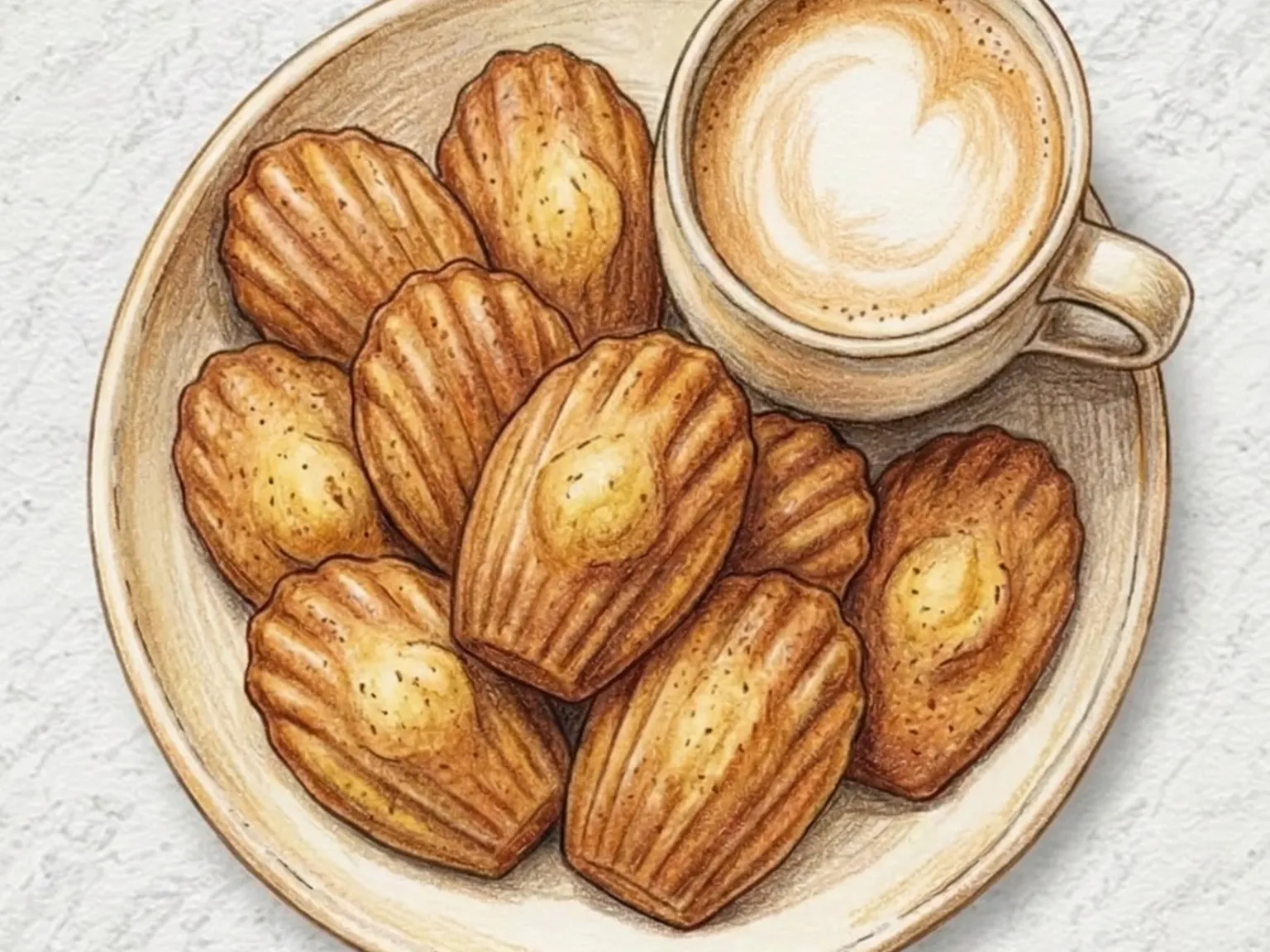 Chestnut Madeleine (Madeleine de castanha portuguesa com massa amanteigada)