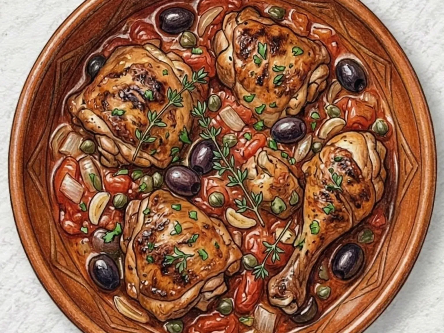 Chicken Cacciatore (Frango à Caçadora)