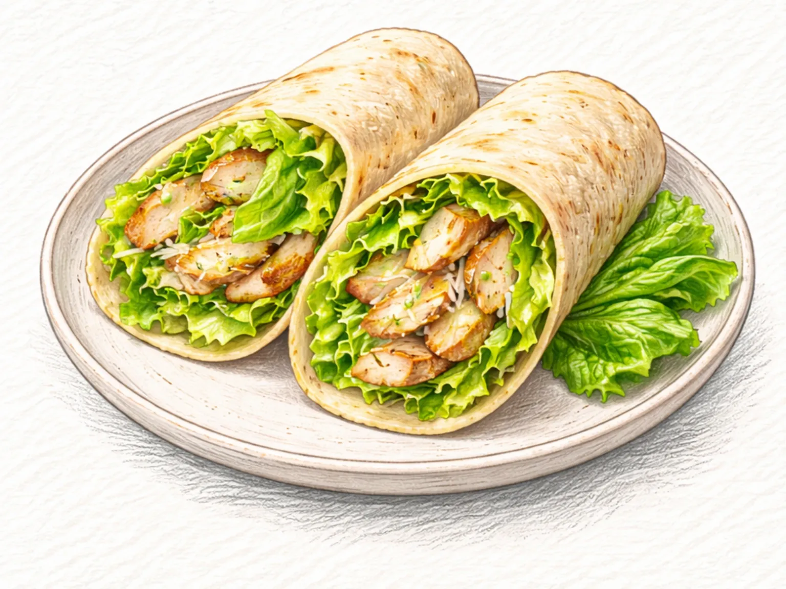Wrap de Frango Caesar