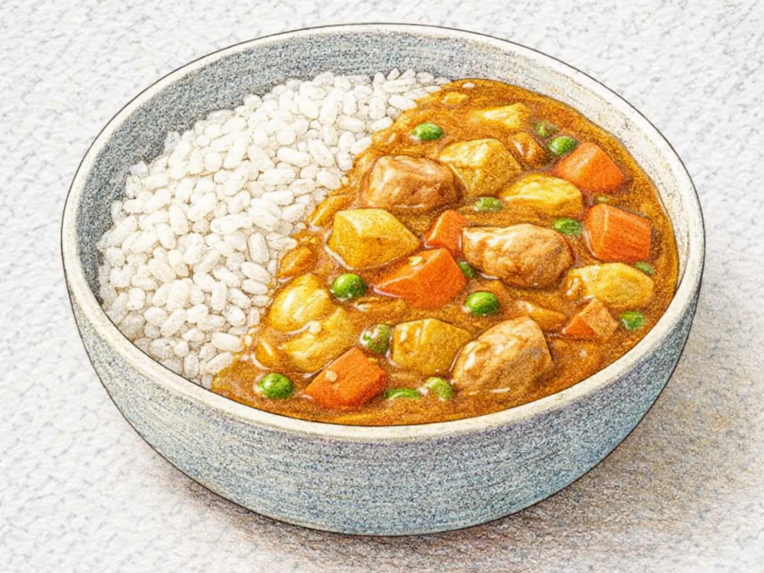 Chicken Curry Rice (curry de pollo con arroz)