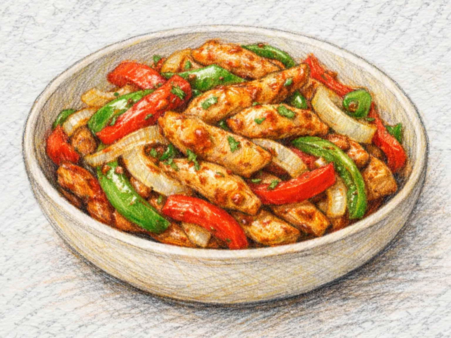 Fajitas de Frango