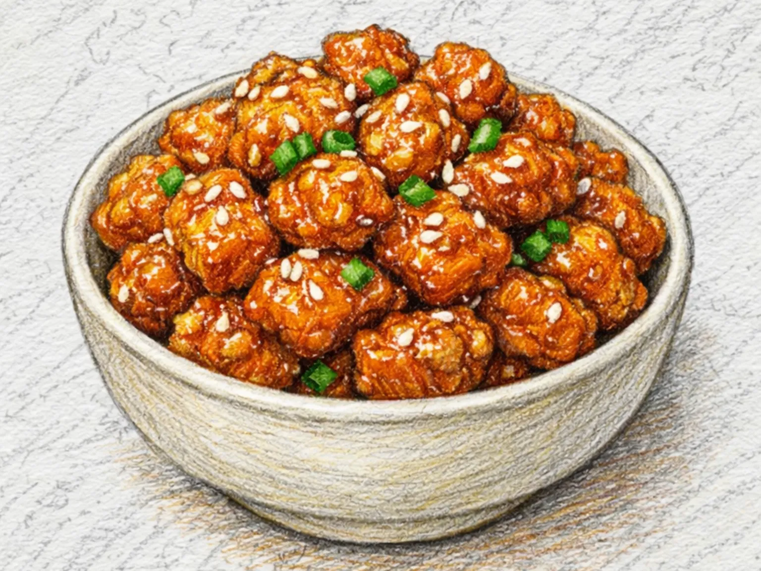 ポップコーンチキン(二度揚げ甘辛ミニチキン)